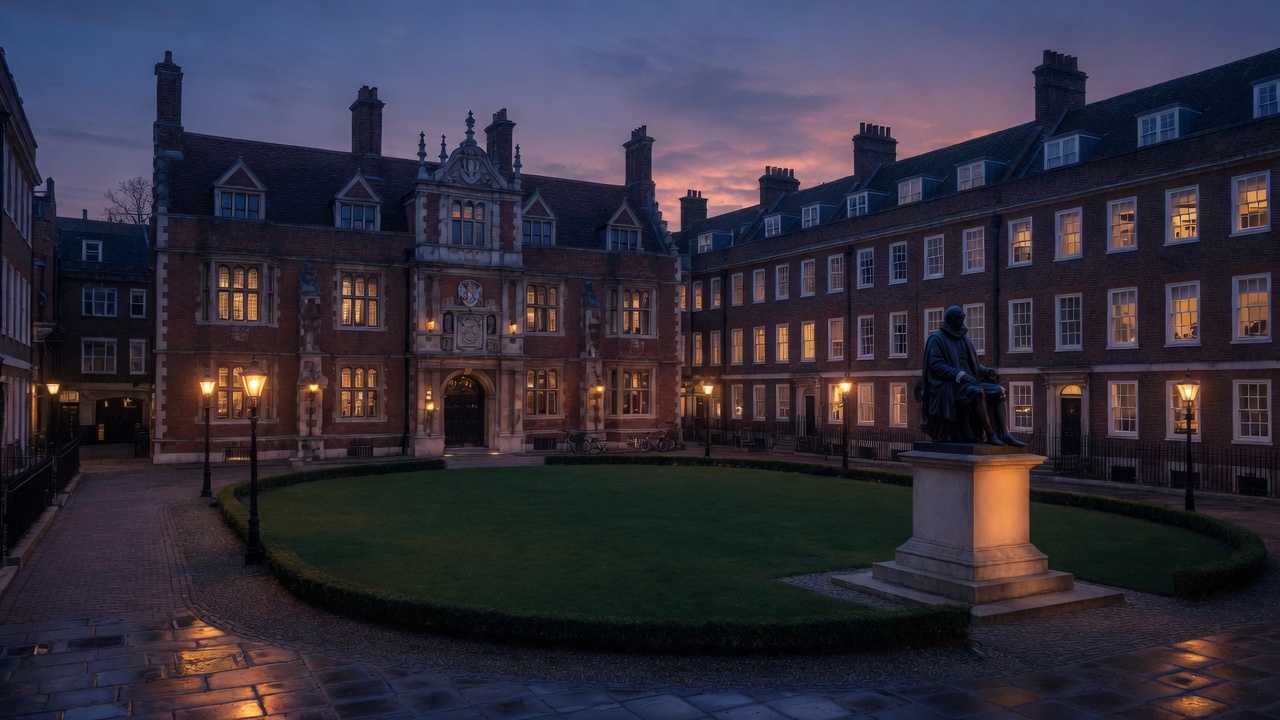South Square at Gray's Inn at dusk